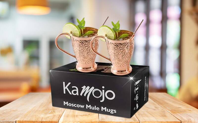 Kamojo Moscow Mule Copper Mugs Set of 2 
