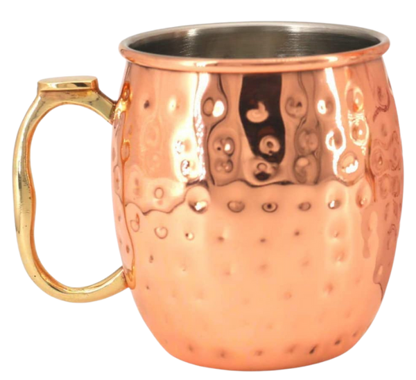 Moscow Mule Stainless Steel Mug with Brass Handle